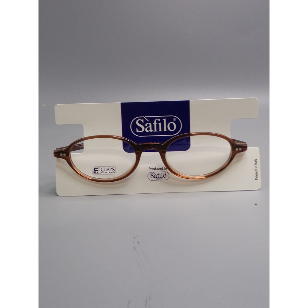 Chaps BY Ralph Lauren Eyeglasses Frames Brown Oval Plastic 145 OWK8‎